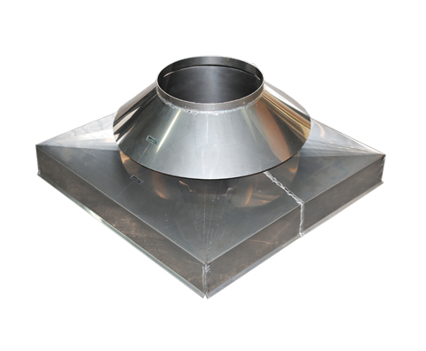 Curb Cap with Storm Collar Stainless Steel