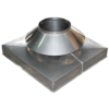 Curb Cap with Storm Collar Stainless Steel